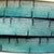 10 mm flat turquoise bark leather