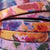 10 mm Flat Water Colors Floral Purple Leather