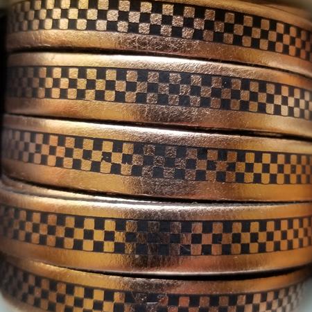 10-mm-flat-copper-checkered-pattern-leather