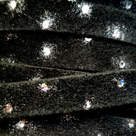 10 mm flat black leather with supernova pattern