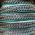 turquoise 10 mm flat leather with double chains