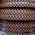 5 mm flat light brown/dark brown leather with checkered pattern
