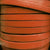 5 mm orange solid color single sided leather