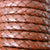 vintage maroon 5 mm round hand braided leather