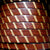 5 mm flat brown/gold diagonally striped leather