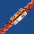 Rose gold plated barrel clasp magnetic clasp for 6 mm round leather